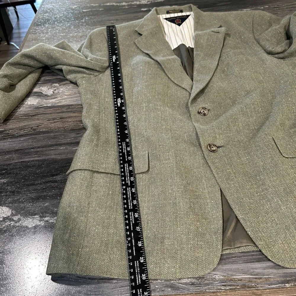 Vintage Tommy Hilfiger Mens Blazer 44R Green Single Vent Made In USA Jacket Only - Picture 12 of 16